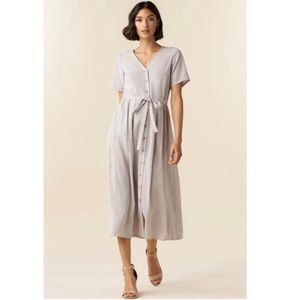 VETTA Button Up Midi Dress